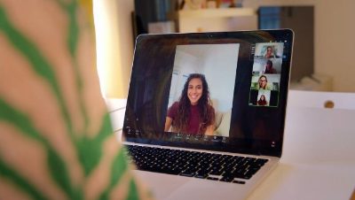 SpeakDaily student smiling during a live video class